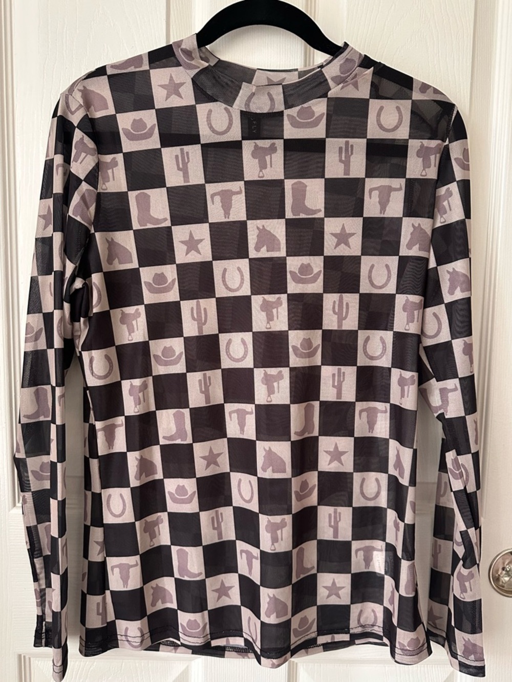 Cowboy/ Western Mesh long sleeve